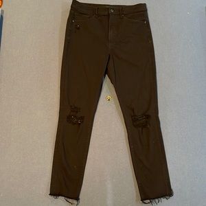 NEW EXPRESS SKINNY HIGH RISE BLACK JEANS